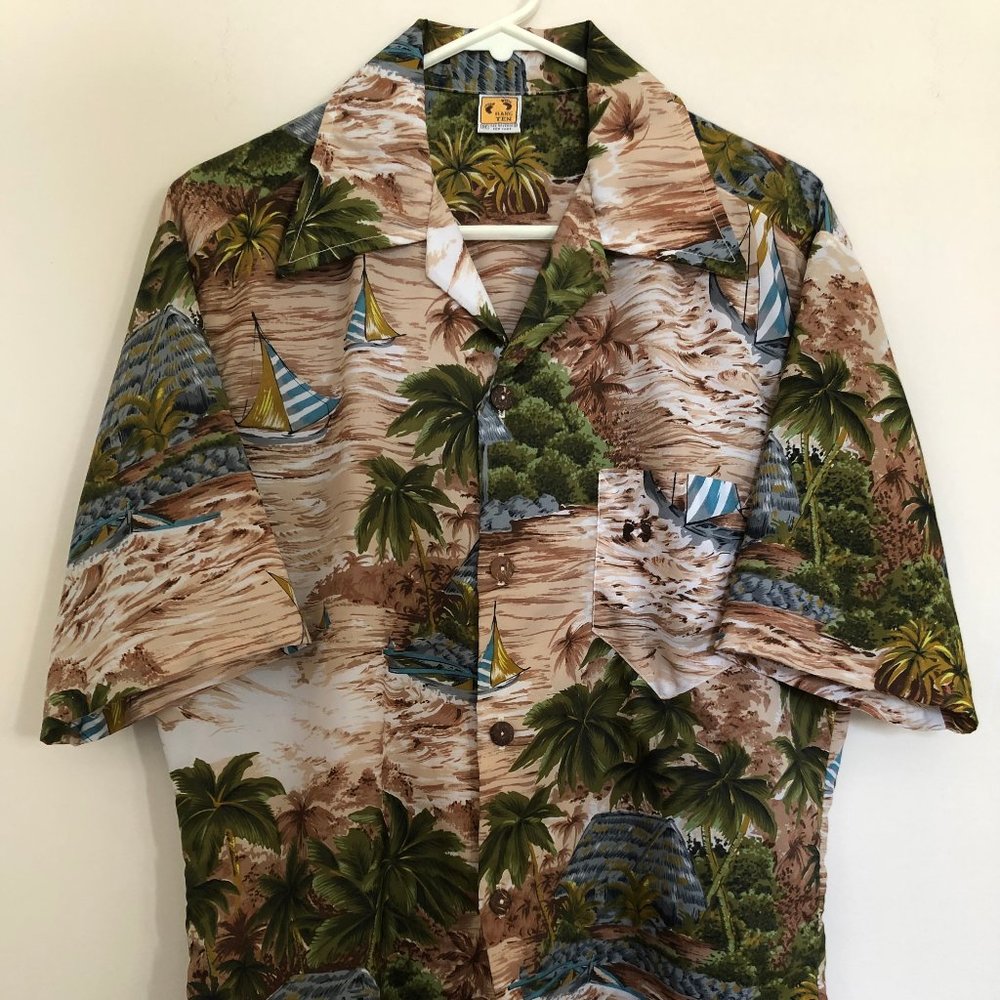 Vintage Hang Ten Hawaiian Shirt